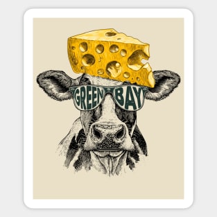 Green Bay Packers Cheesehead Inspired Mascot M5640 Sticker